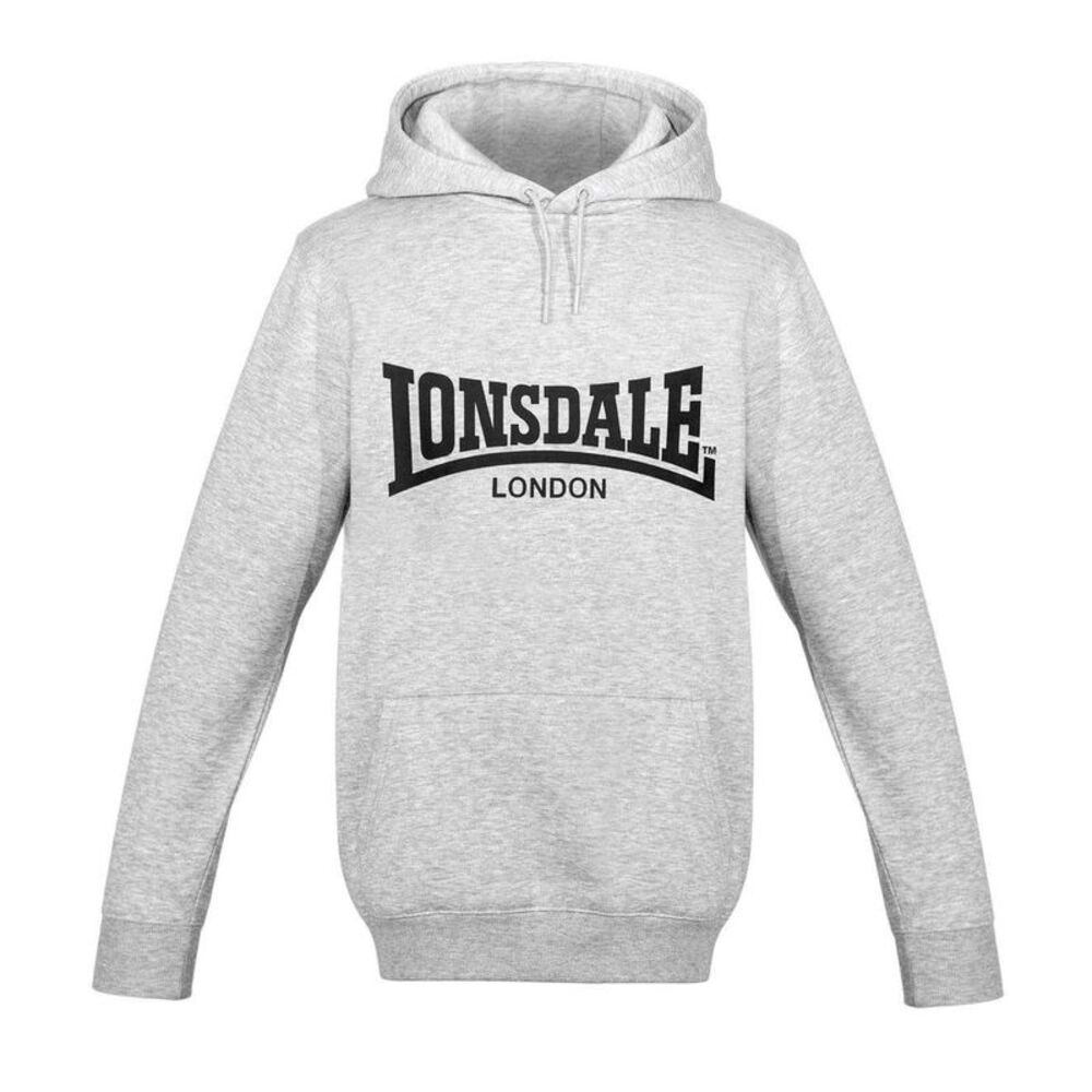 Lonsdale Mens Essential Oth Hoodie / Grey Marl